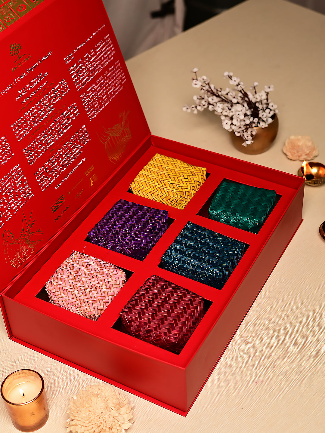Handcrafted Shitalpati Diwali Gift Hamper – Nature's Bounty