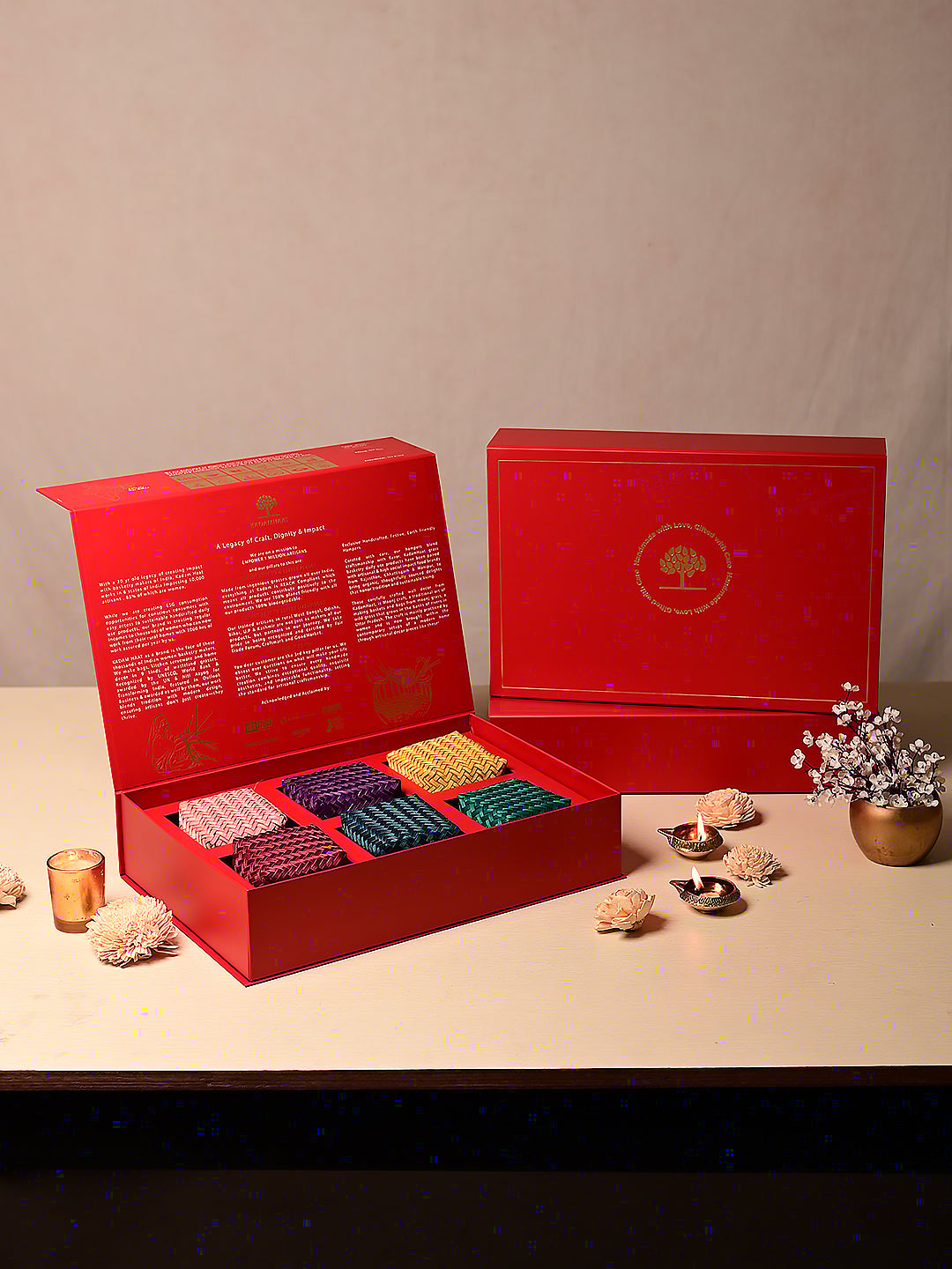 Handcrafted Shitalpati Diwali Gift Hamper – Nature's Bounty