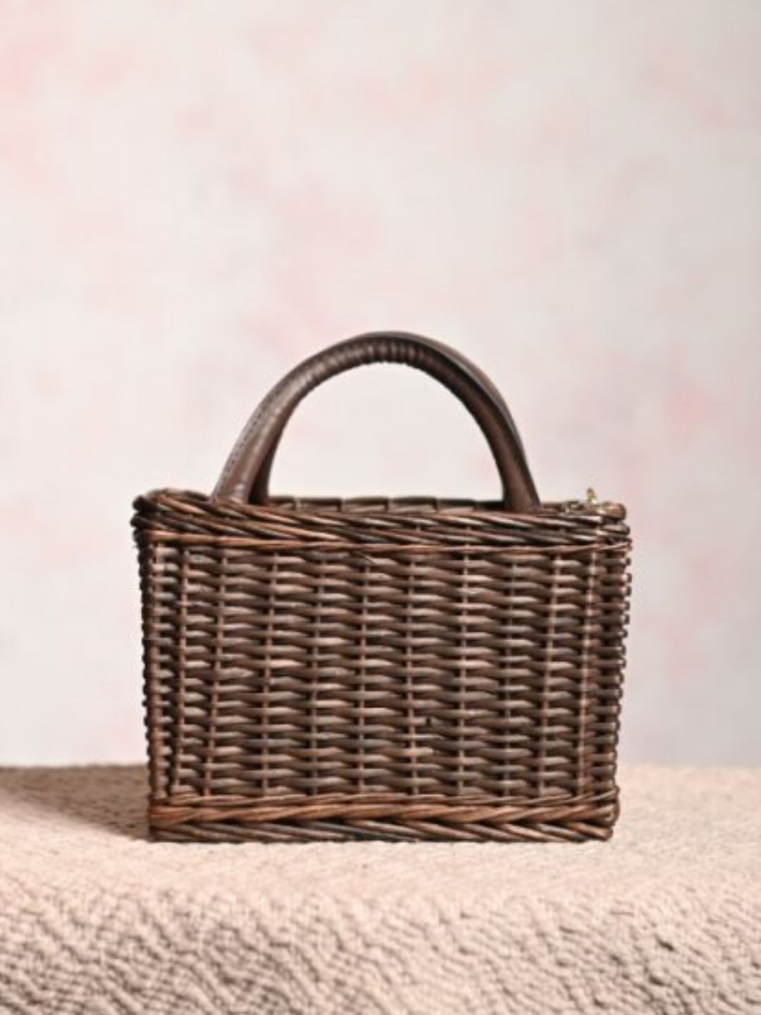 Handmade Wicker City Bag - Black