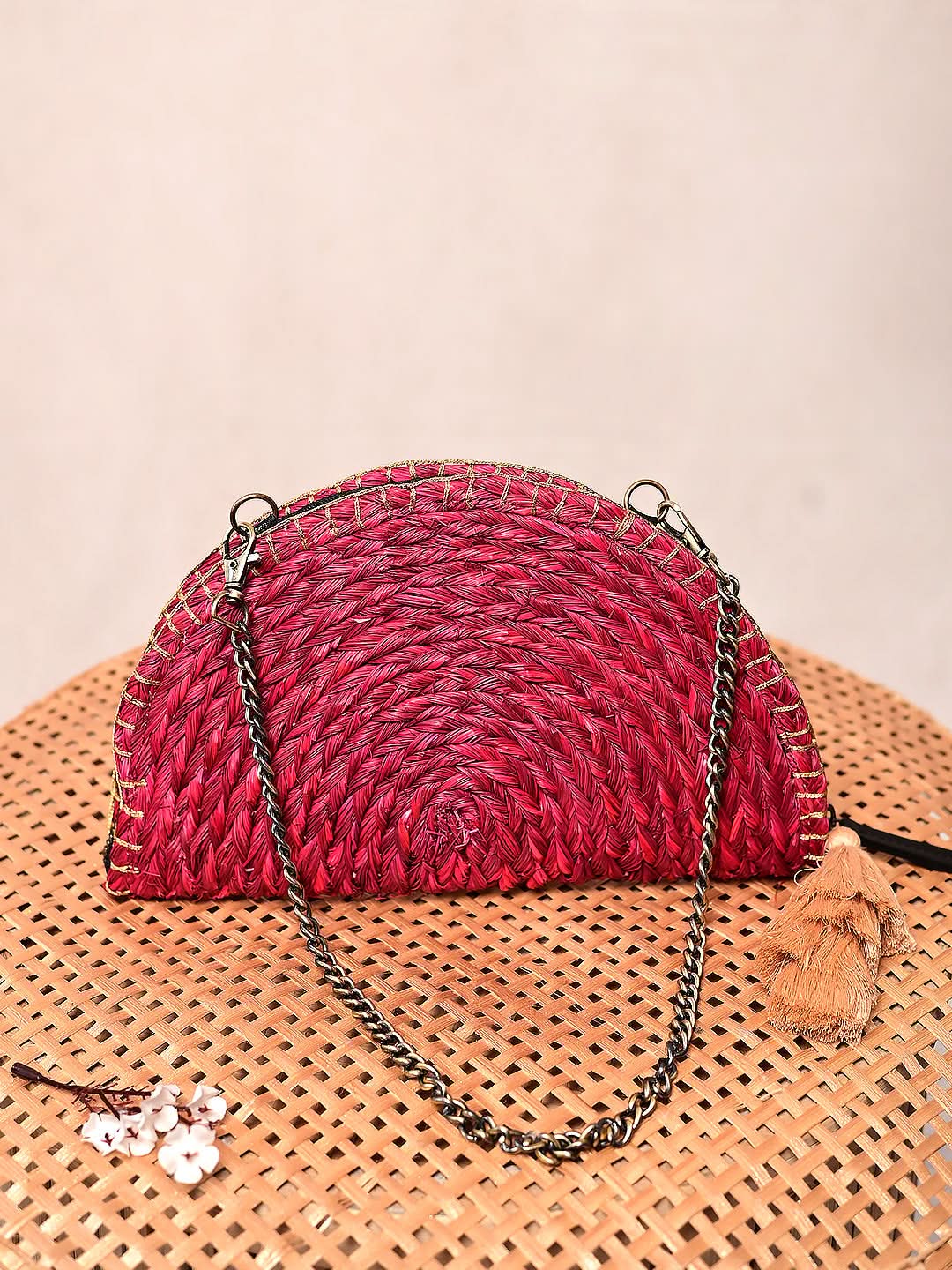 Handmade Moon Clutch Sling