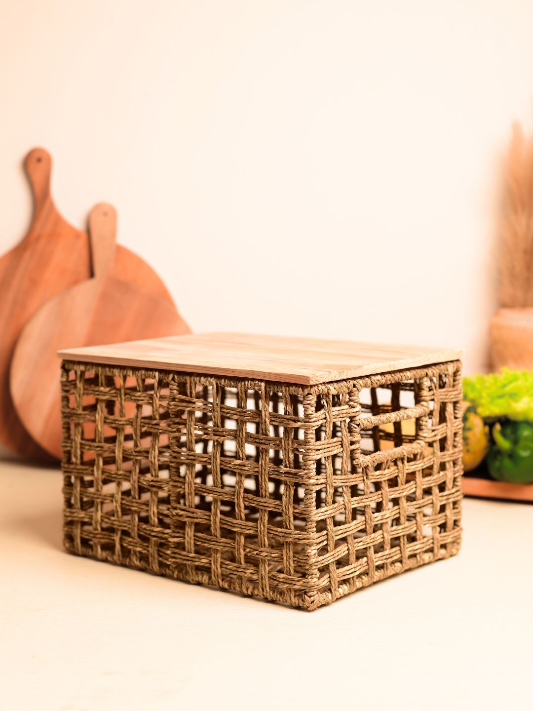 Handmade Dry Veggie Storage Box – For Potato, Onion & More