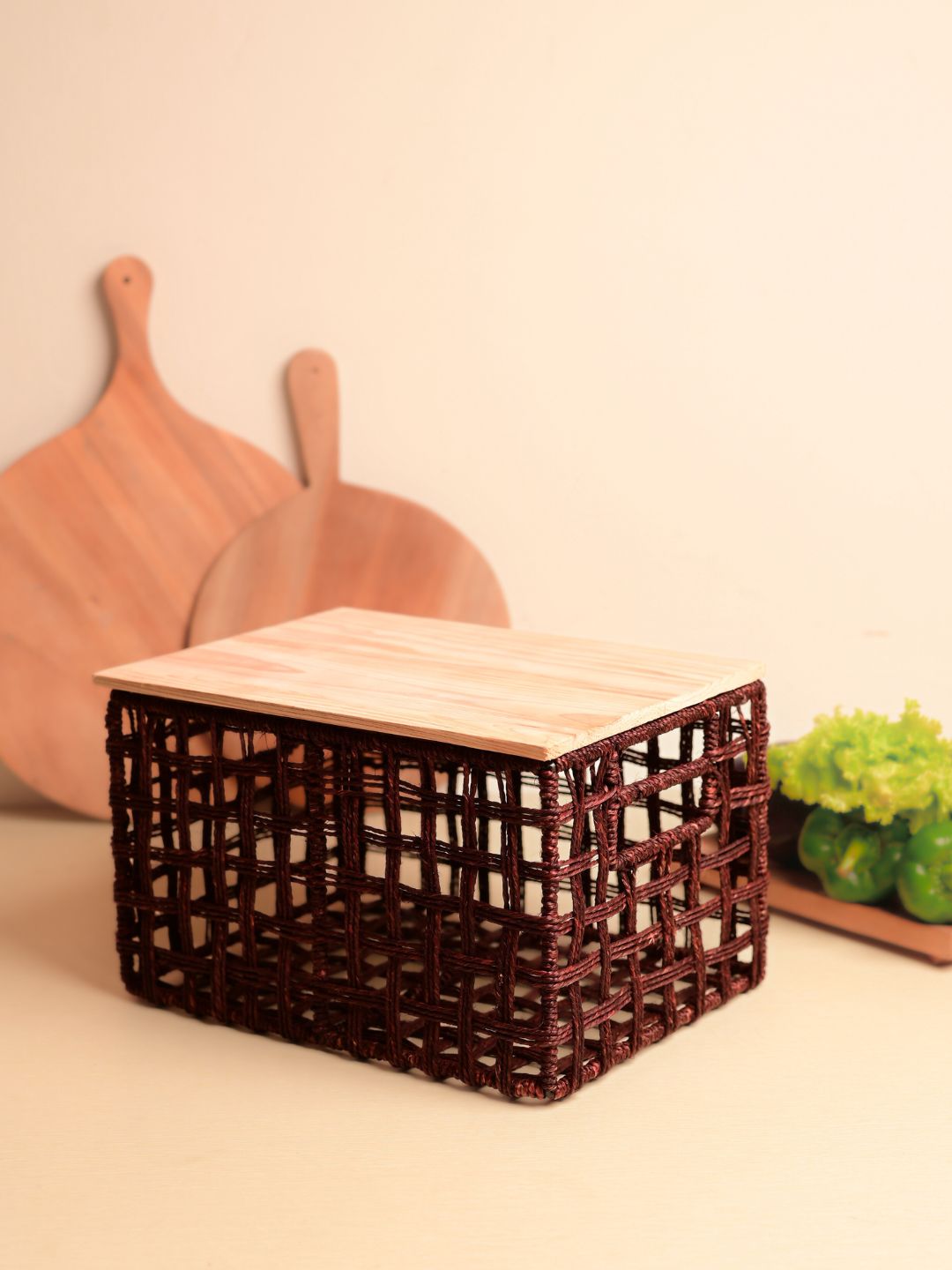 Handmade Dry Veggie Storage Box – For Potato, Onion & More