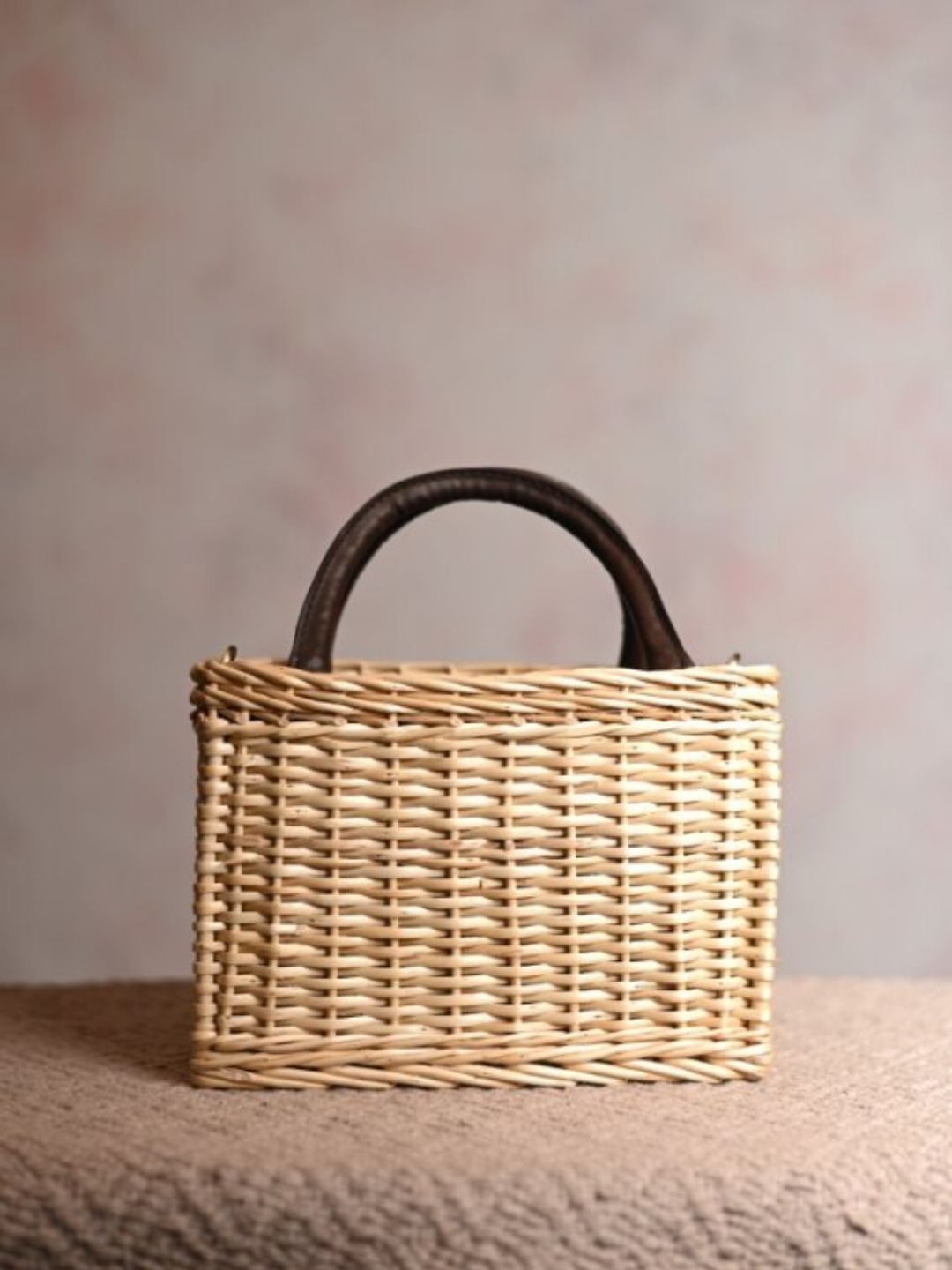 Handmade Wicker City Bag Natural