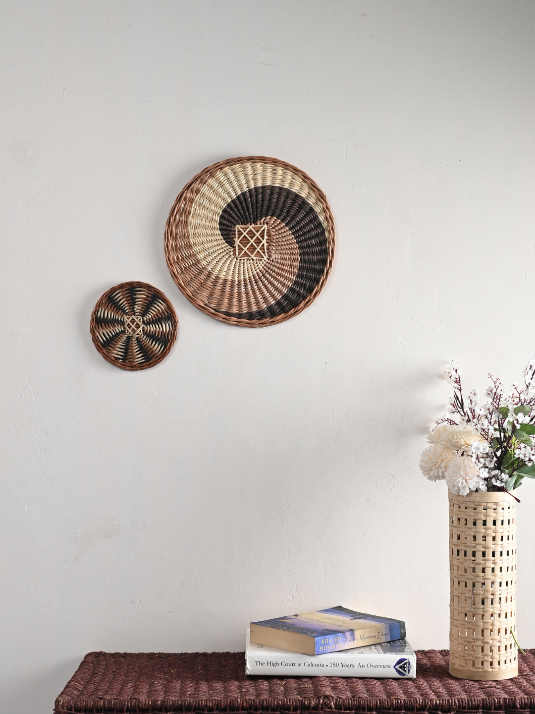 Wicker Wall Plate Set of 2