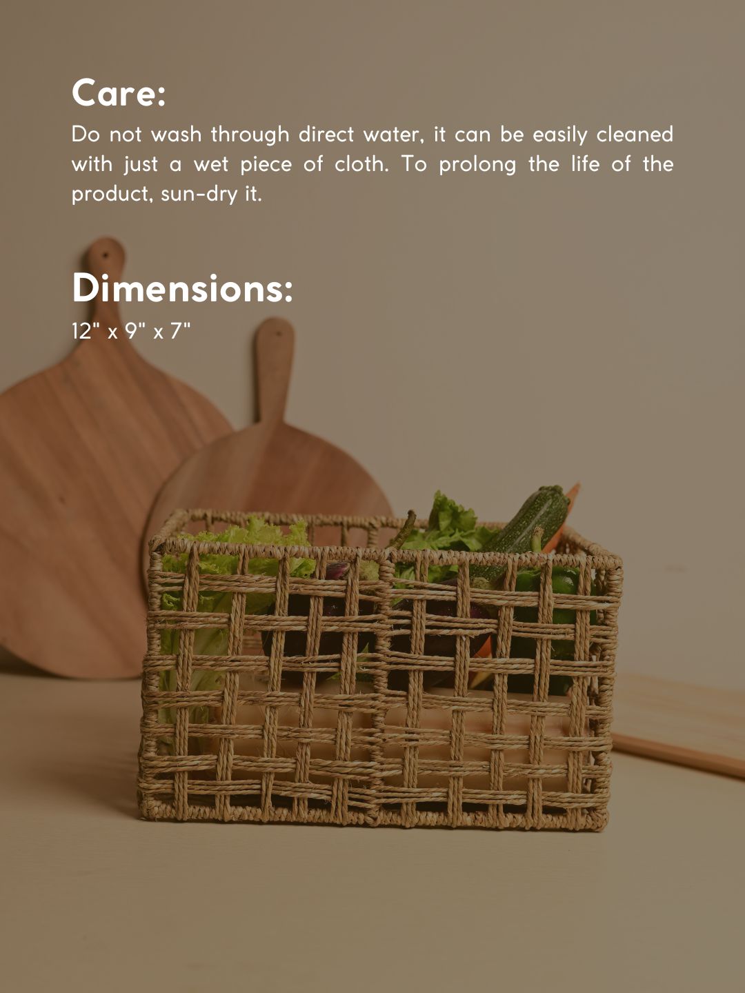 Handmade Dry Veggie Storage Box – For Potato, Onion & More