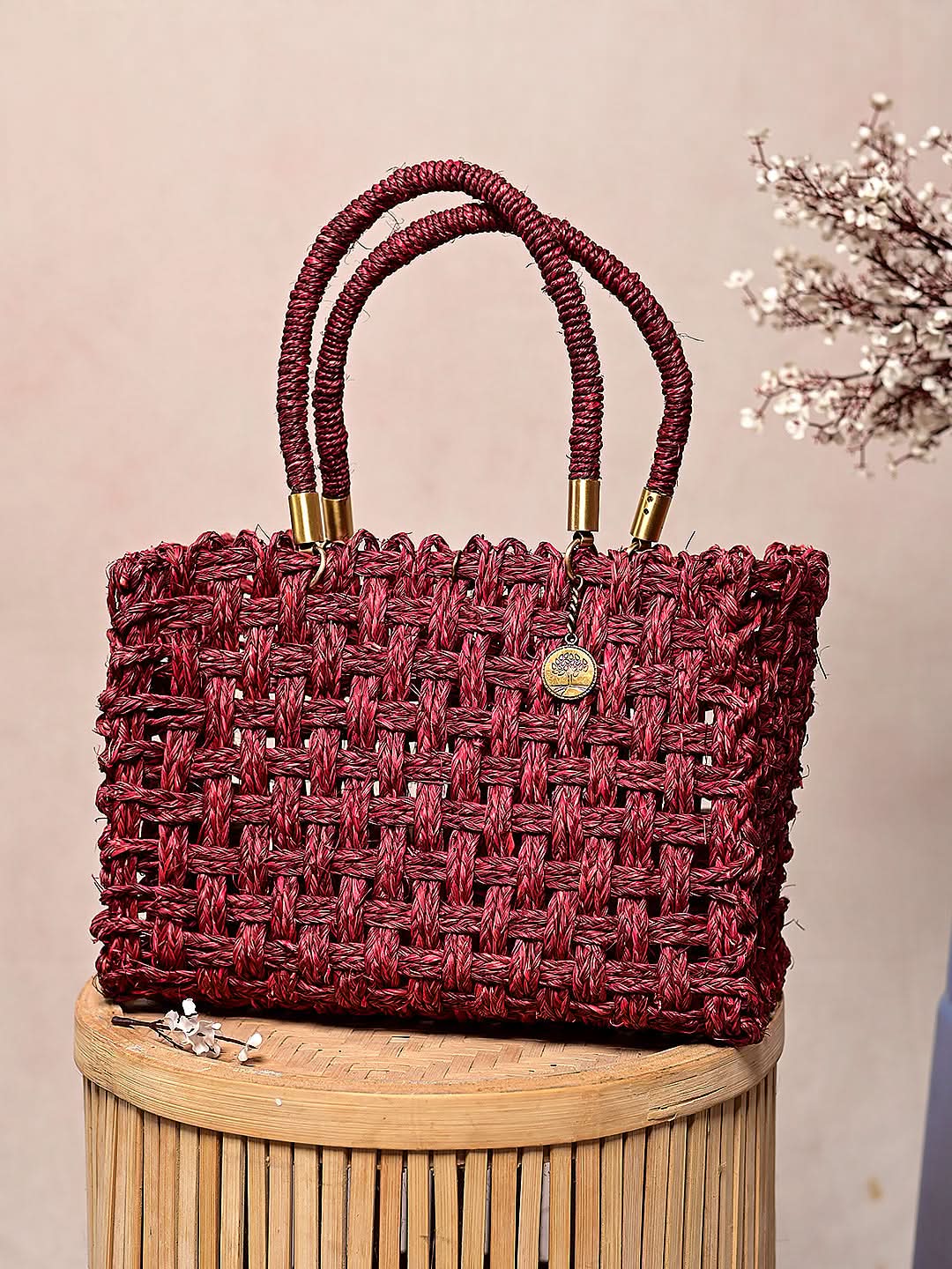 Vegan Handmade Sabai Grass Bag - Kadam Haat