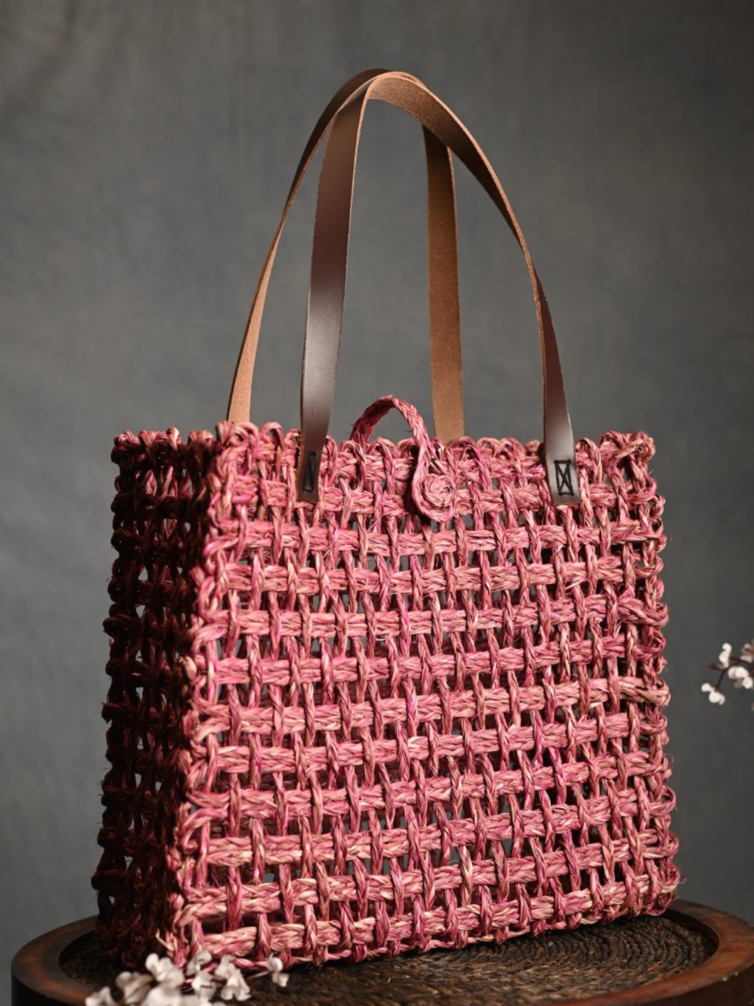 Handmade Sabai Grass Mesh Bag