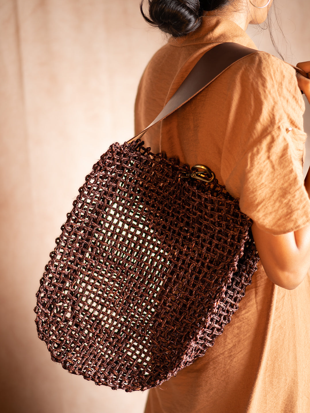 Handmade Sabai yoU Mesh Bag