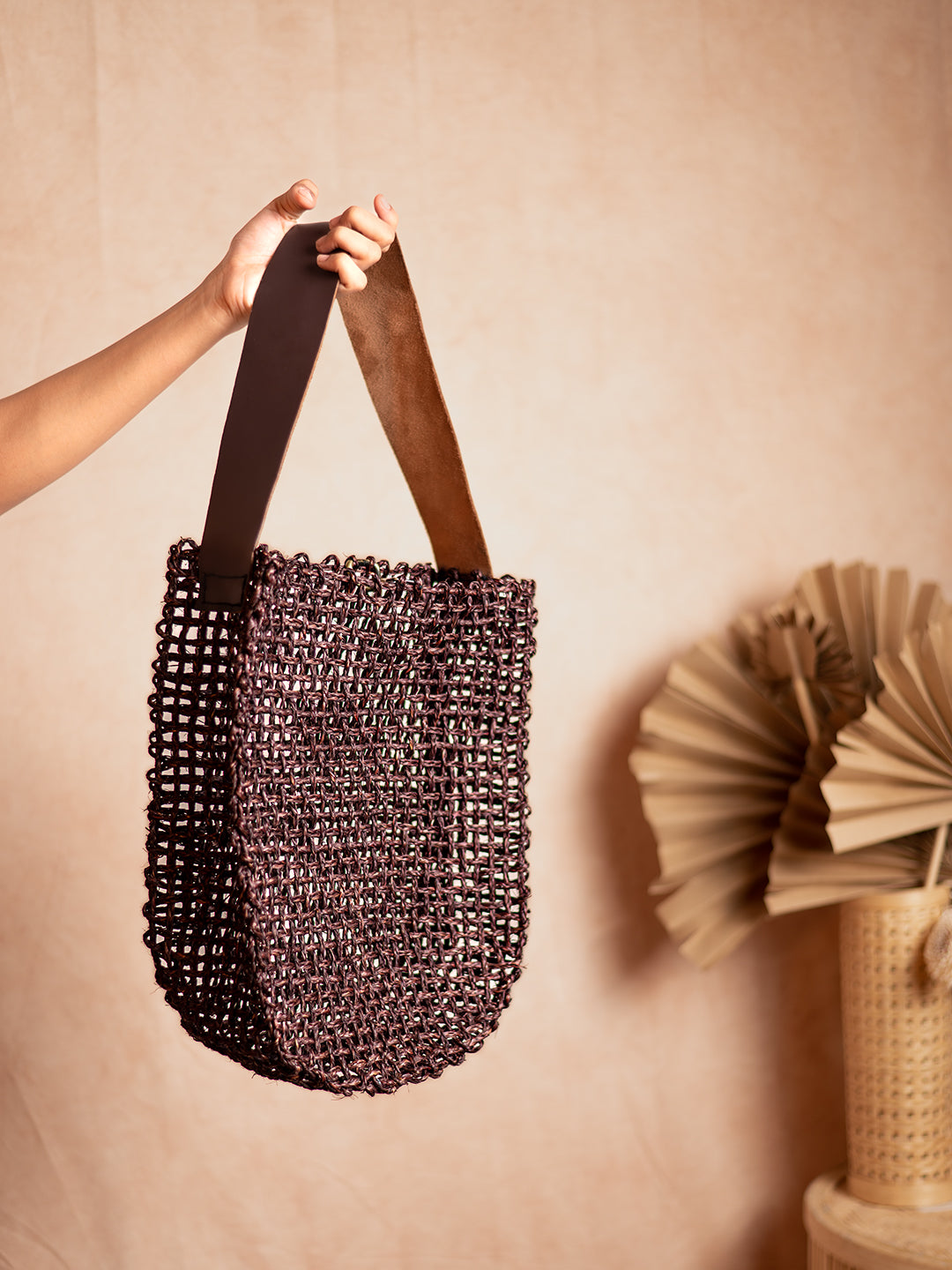 Handmade Sabai yoU Mesh Bag