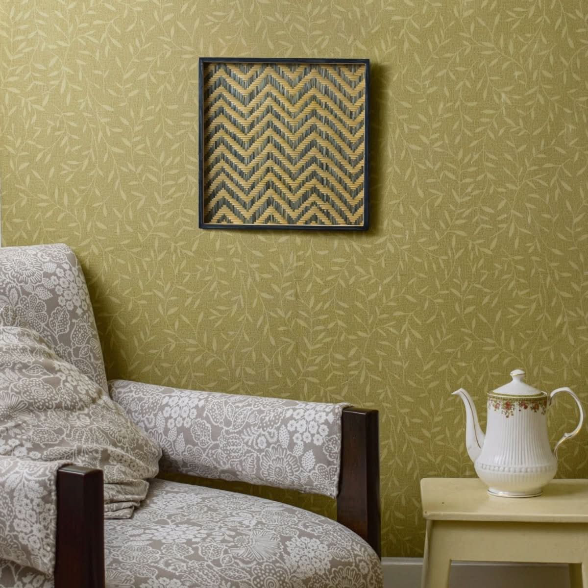 Bamboo Jamdani Wall Art Set of 4 - Kadam Haat