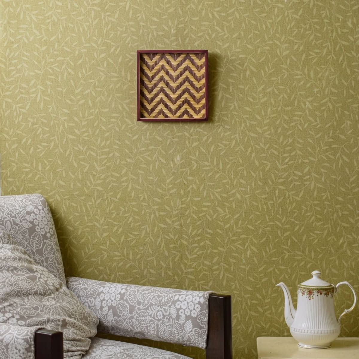 Bamboo Jamdani Wall Art Set of 4 - Kadam Haat