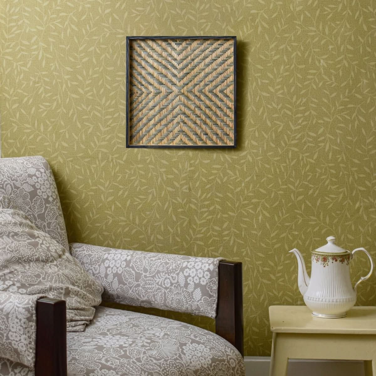 Bamboo Jamdani Wall Art Set of 4 - Kadam Haat