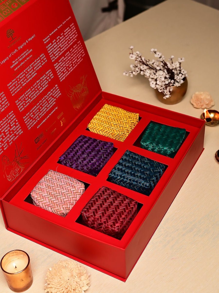 Handcrafted Shitalpati Diwali Gift Hamper – Nature's Bounty - Kadam Haat