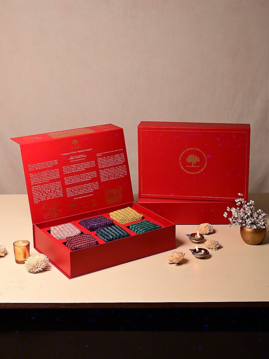 Handcrafted Shitalpati Diwali Gift Hamper – Nature's Bounty - Kadam Haat