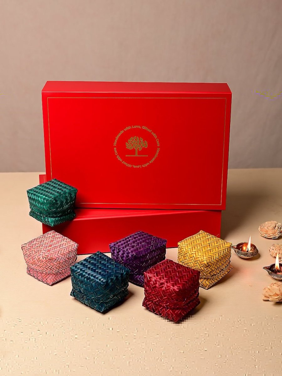 Handcrafted Shitalpati Diwali Gift Hamper β Nature's Bounty - Kadam Haat