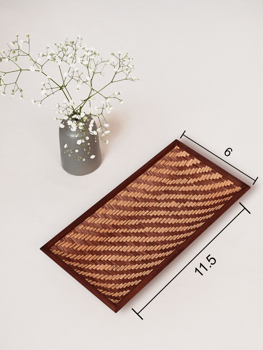 Handmade Bamboo Cereal Tray - Small - Kadam Haat