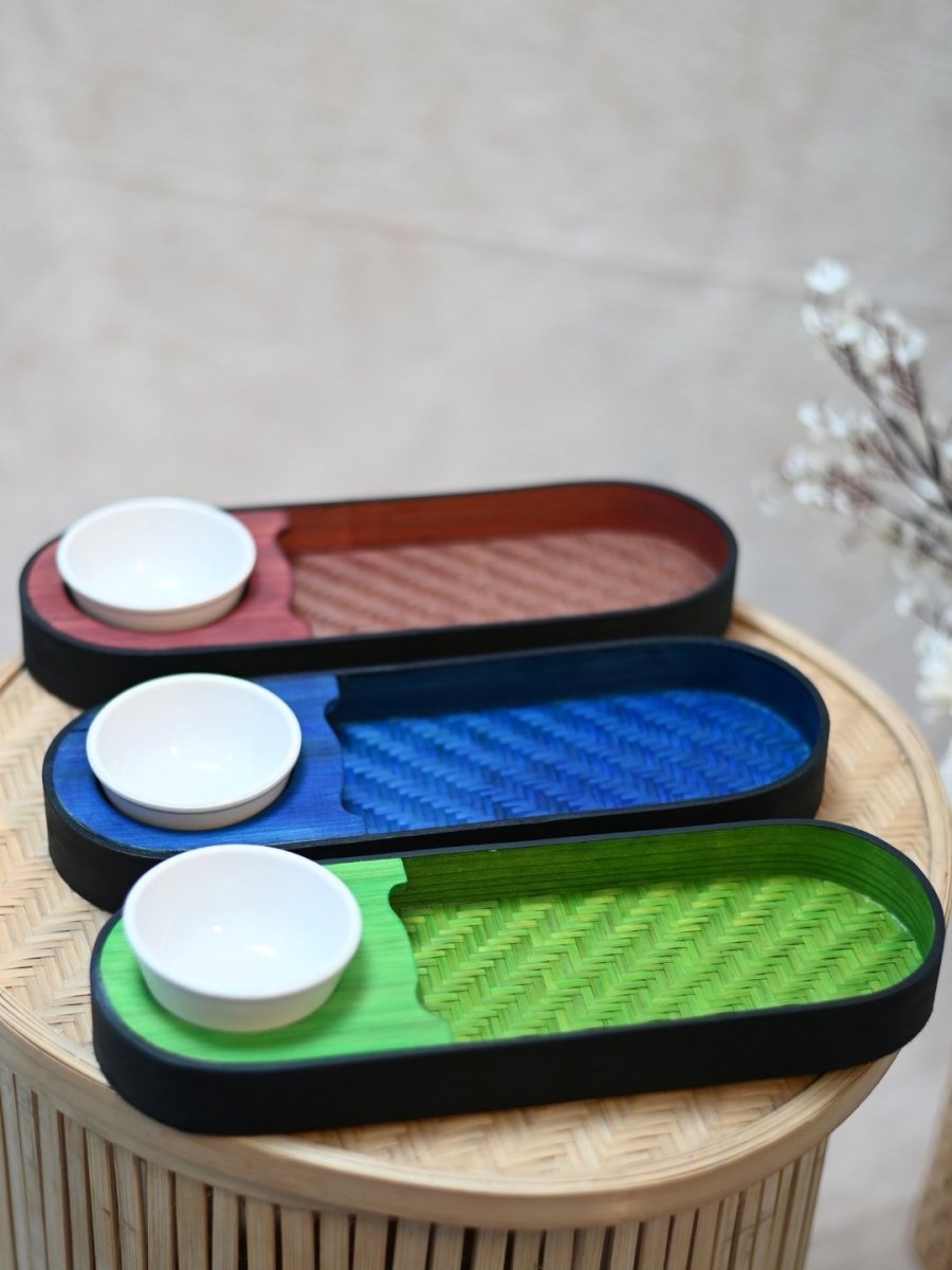 Handmade Bamboo Chip & Dip - Kadam Haat