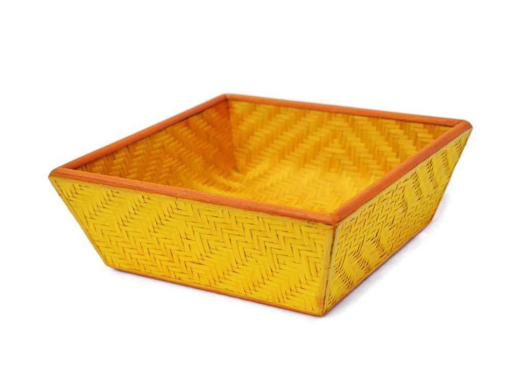 Handmade Bamboo Fruit Basket – Medium - Kadam Haat