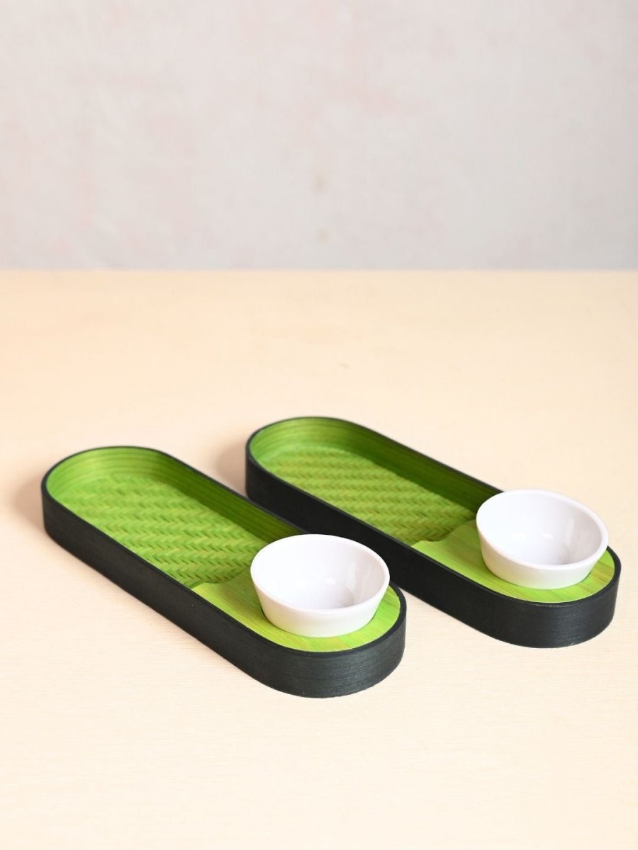 Handmade Chip & Dip Serving - Set of 2 - Kadam Haat