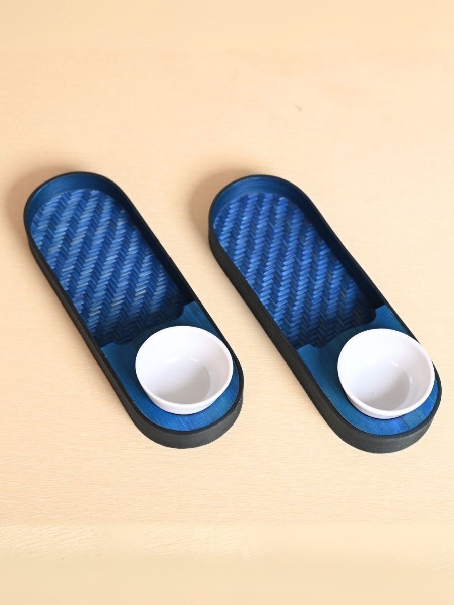 Handmade Chip & Dip Serving - Set of 2 - Kadam Haat