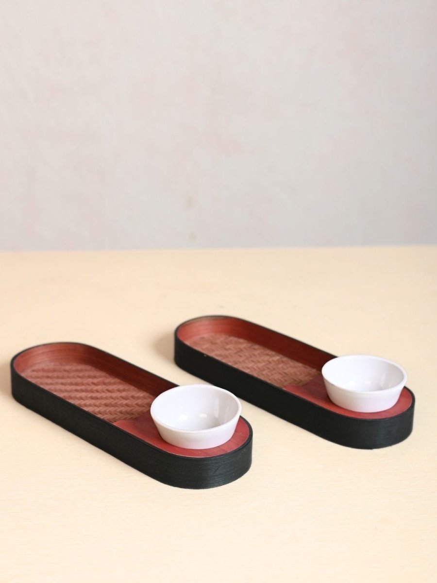 Handmade Chip & Dip Serving - Set of 2 - Kadam Haat