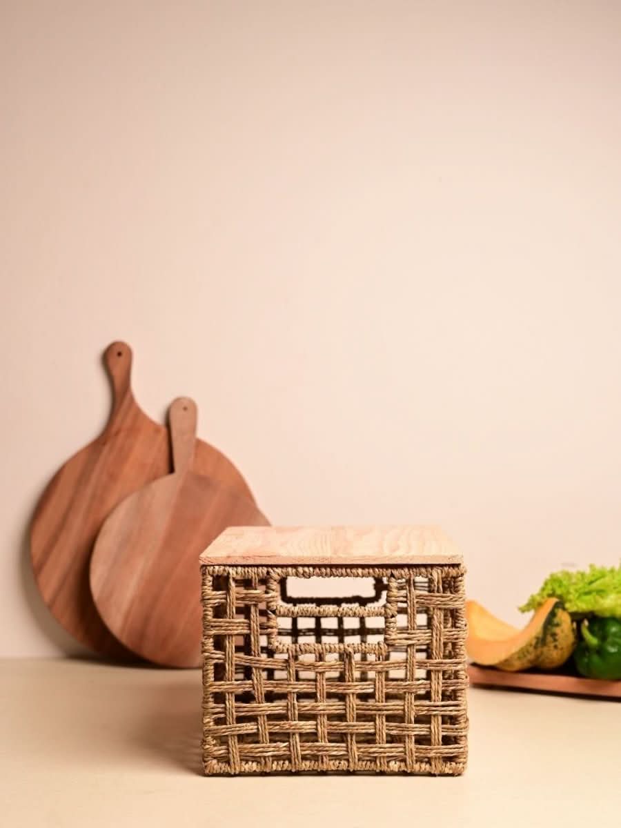 Handmade Dry Veggie Storage Box – For Potato, Onion & More - Kadam Haat