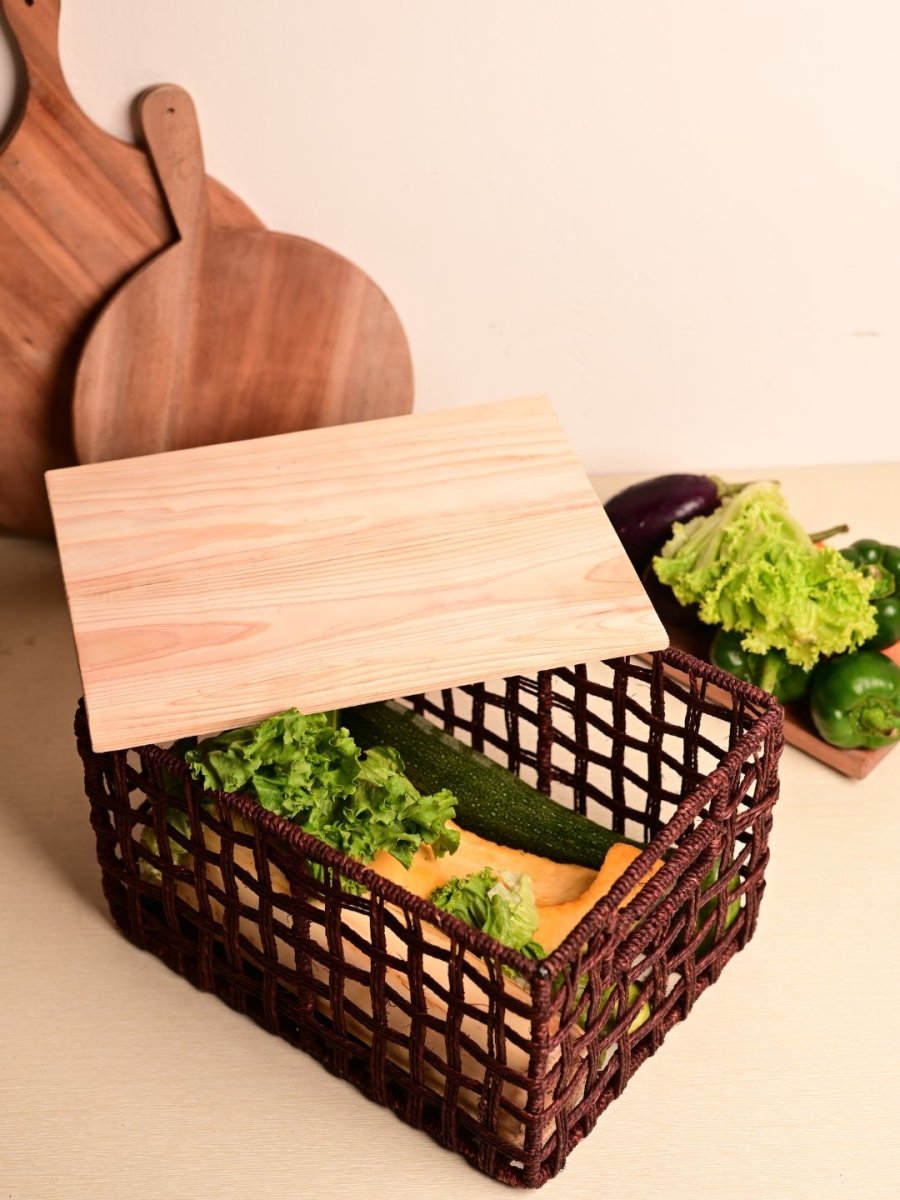 Handmade Dry Veggie Storage Box – For Potato, Onion & More - Kadam Haat