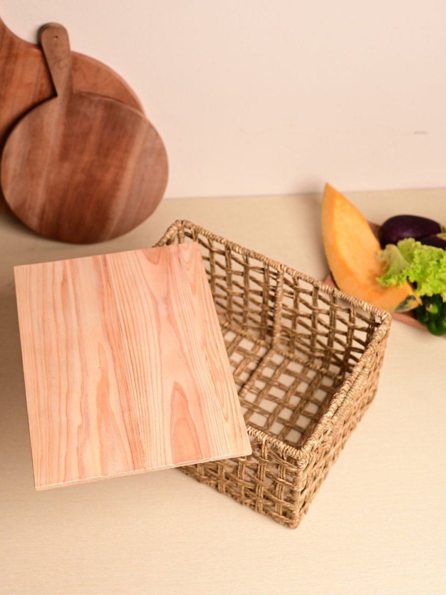 Handmade Dry Veggie Storage Box – For Potato, Onion & More - Kadam Haat