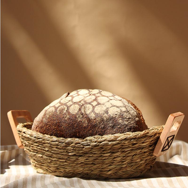 Handmade Sabai Grass Bread Basket - Kadam Haat