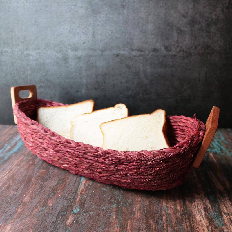 Handmade Sabai Grass Bread Basket - Kadam Haat