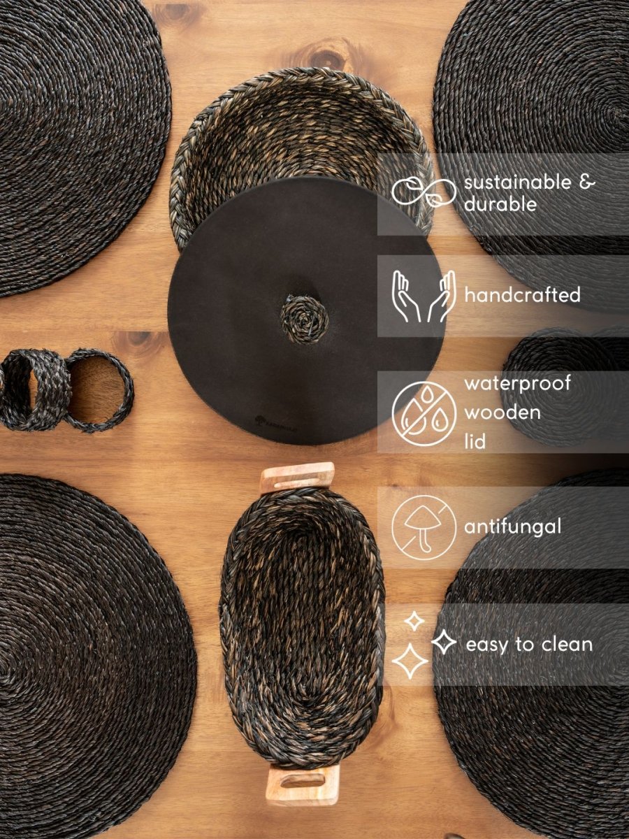 Handmade Sabai Grass Celebration Set - Kadam Haat