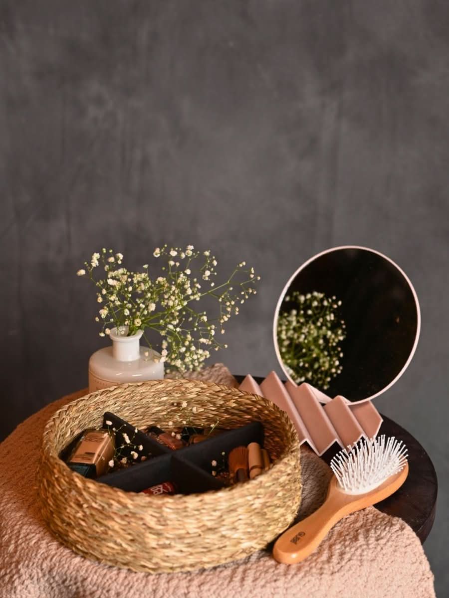 Handmade Sabai Grass Jewellery Box - Natural - Kadam Haat