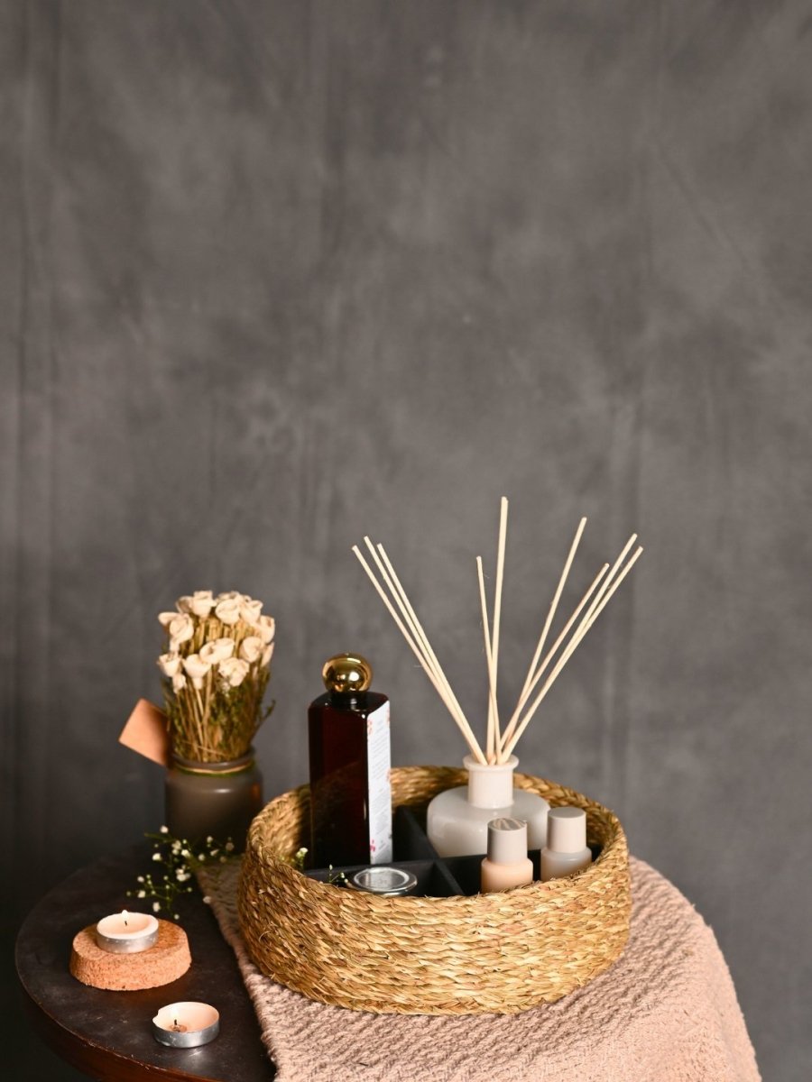 Handmade Sabai Grass Jewellery Box - Natural - Kadam Haat