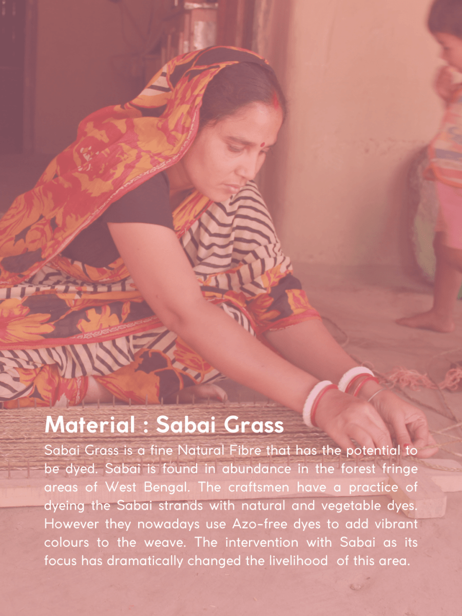 Handmade Sabai Grass Mini Zari Mesh Bag - Pink - Kadam Haat