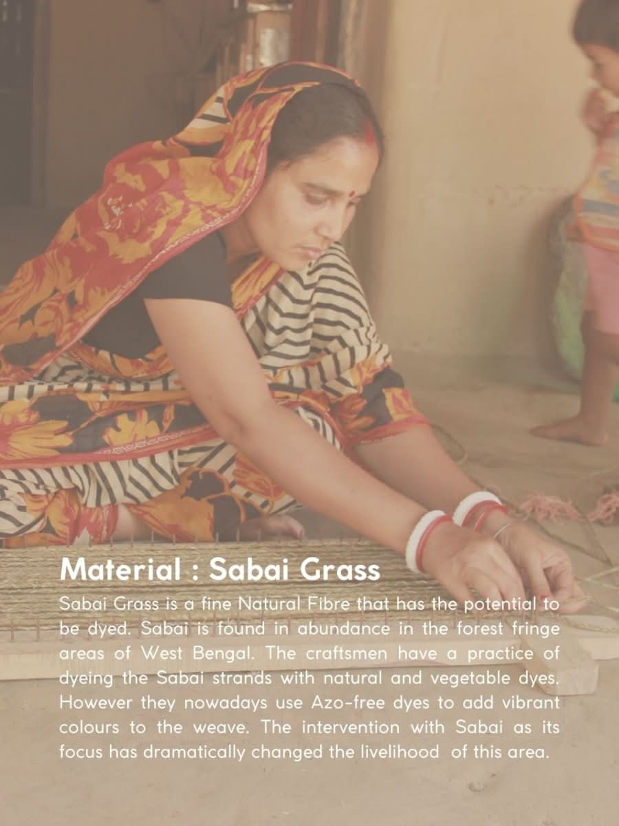 Handmade Sabai Grass Planter - Natural - Kadam Haat