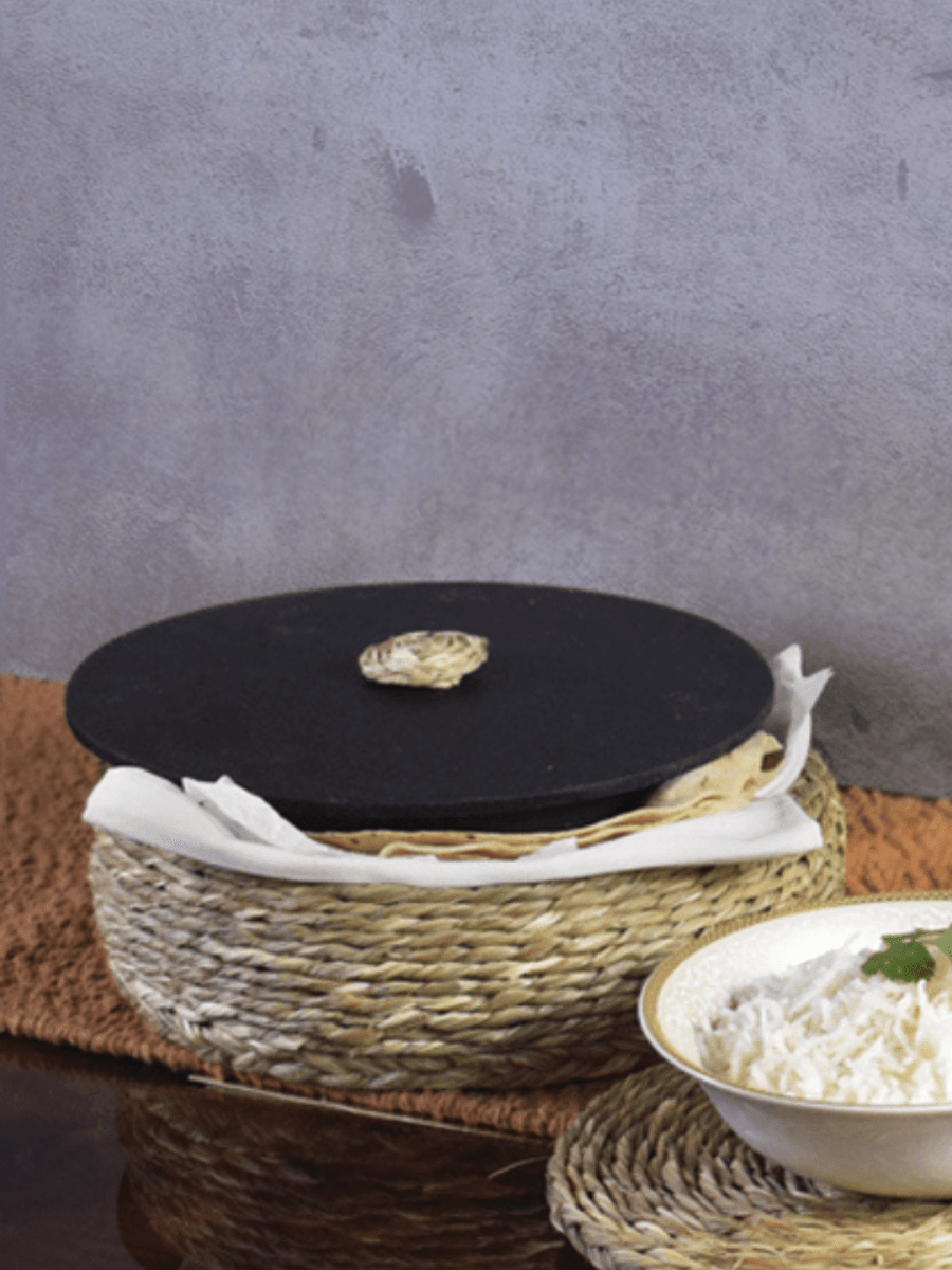 Handmade Sabai Grass Roti Box - Natural - Kadam Haat