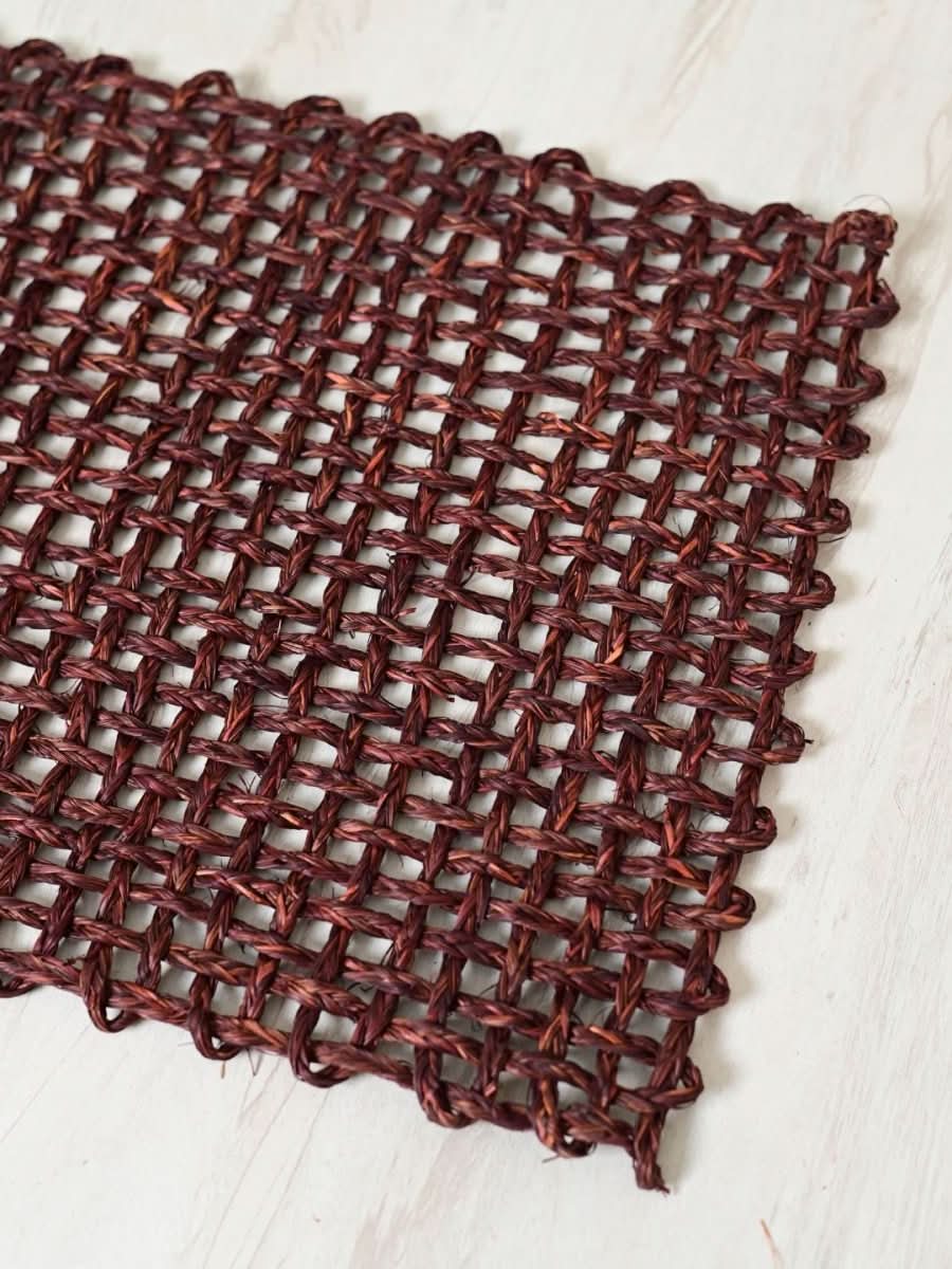 Handmade Sabai Grass Table Mat - Rectangular Set of 6, Brown - Kadam Haat