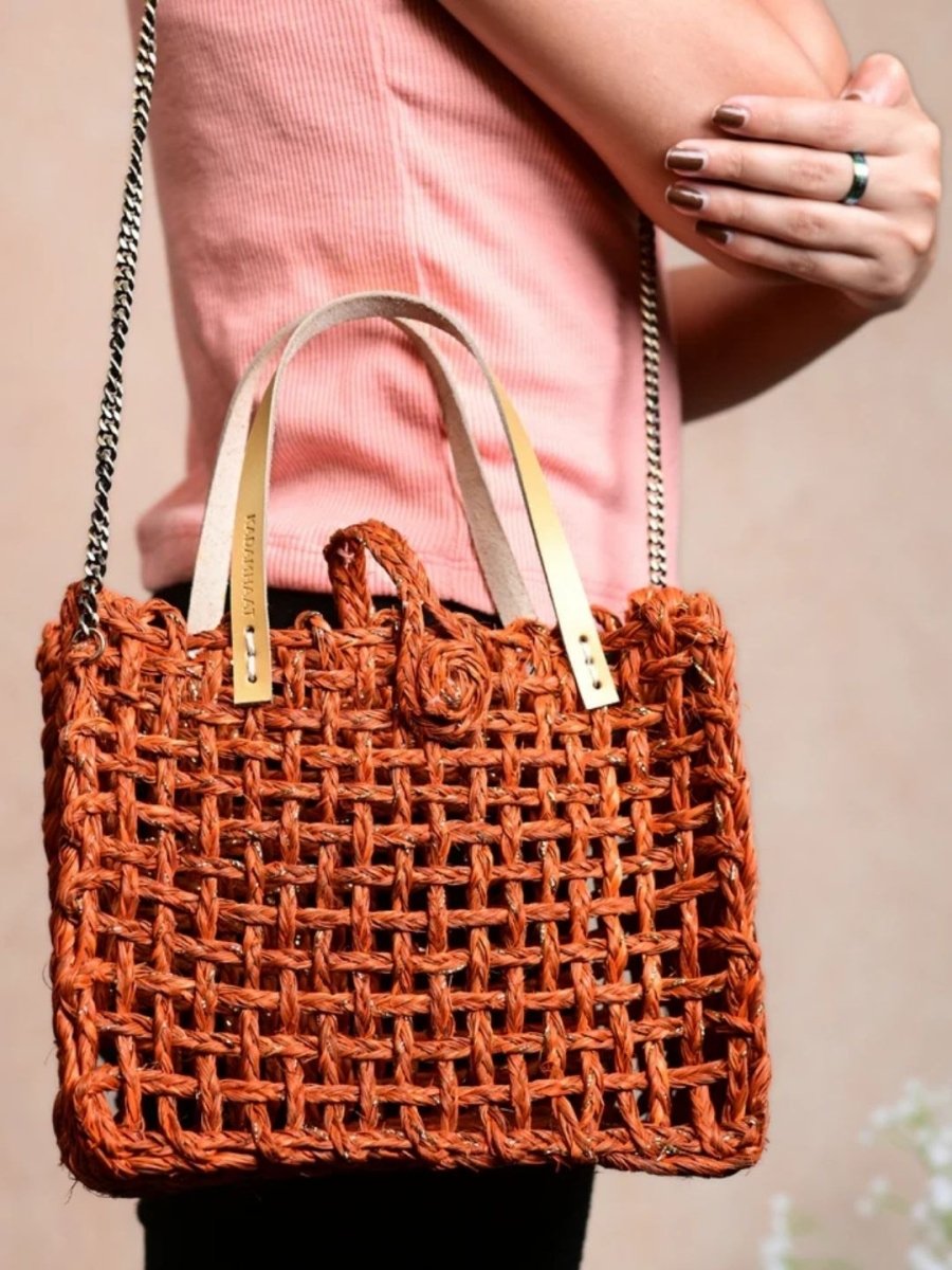 handmade sabai grass zari mini mesh - pack of 2 - Kadam Haat