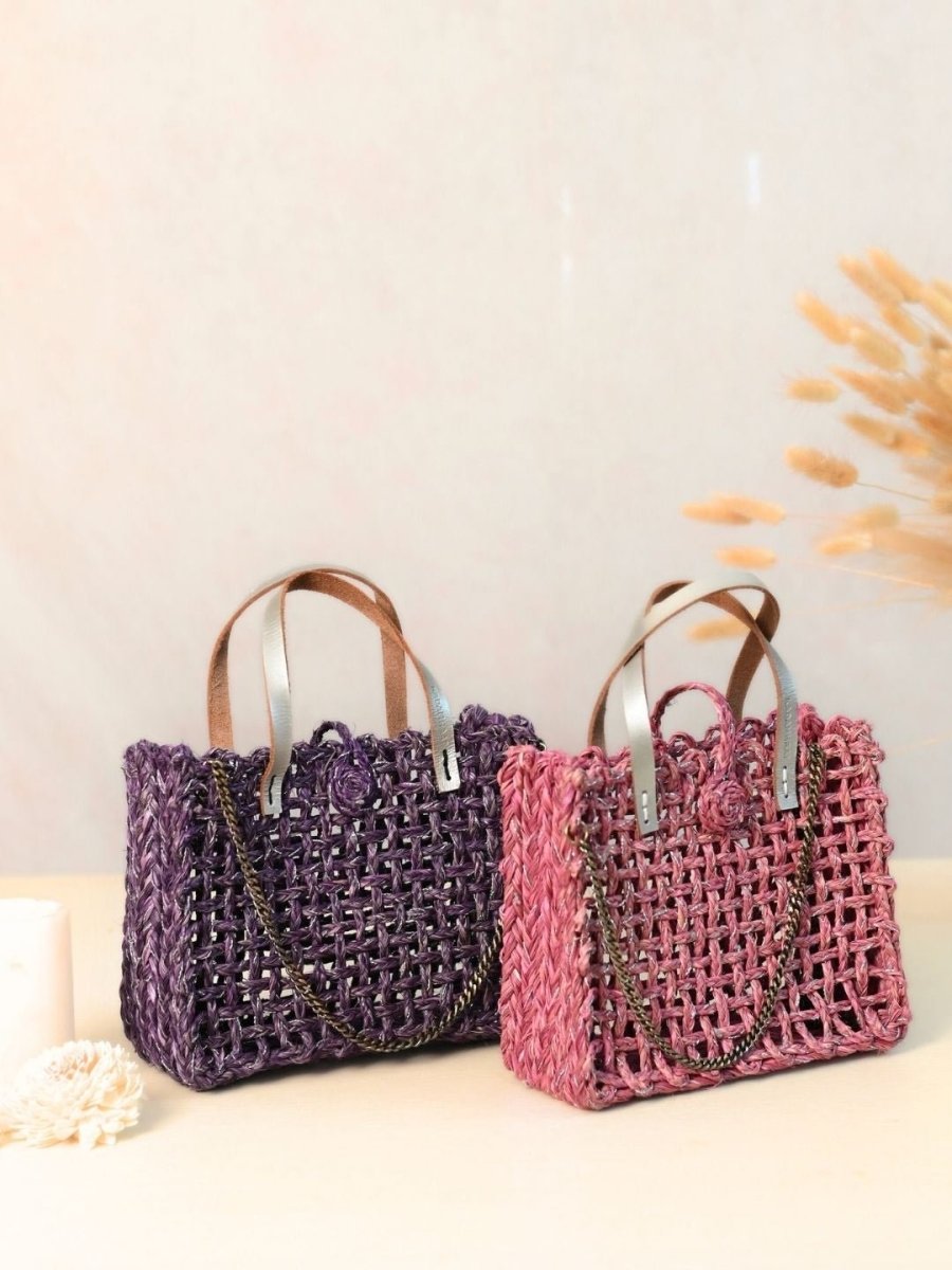 handmade sabai grass zari mini mesh - pack of 2 - Kadam Haat