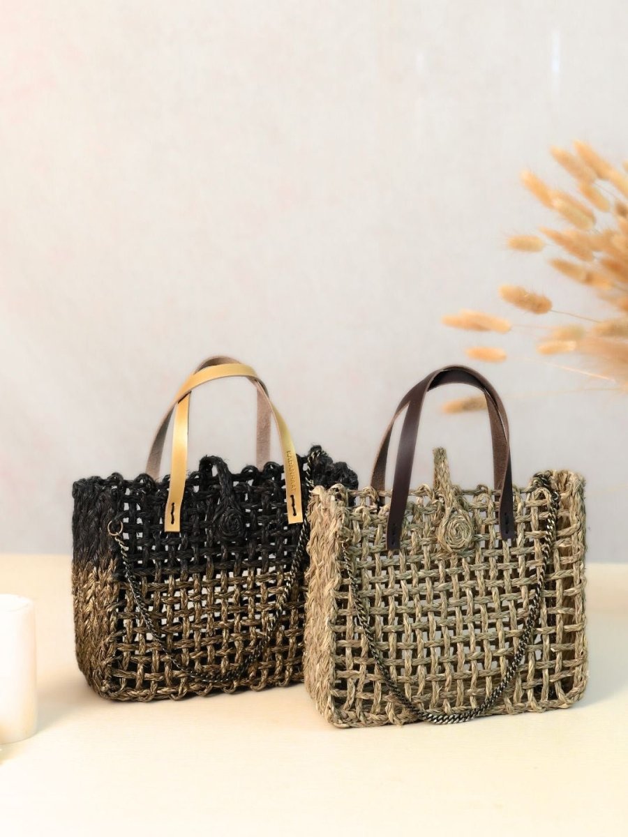 handmade sabai grass zari mini mesh - pack of 2 - Kadam Haat