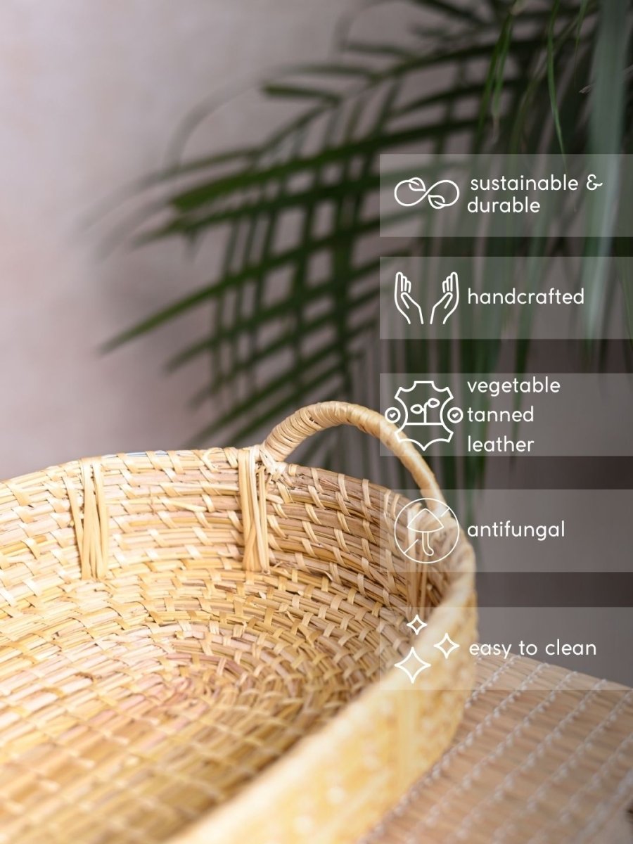 Handmade Sikki Grass Dining Combo - Kadam Haat