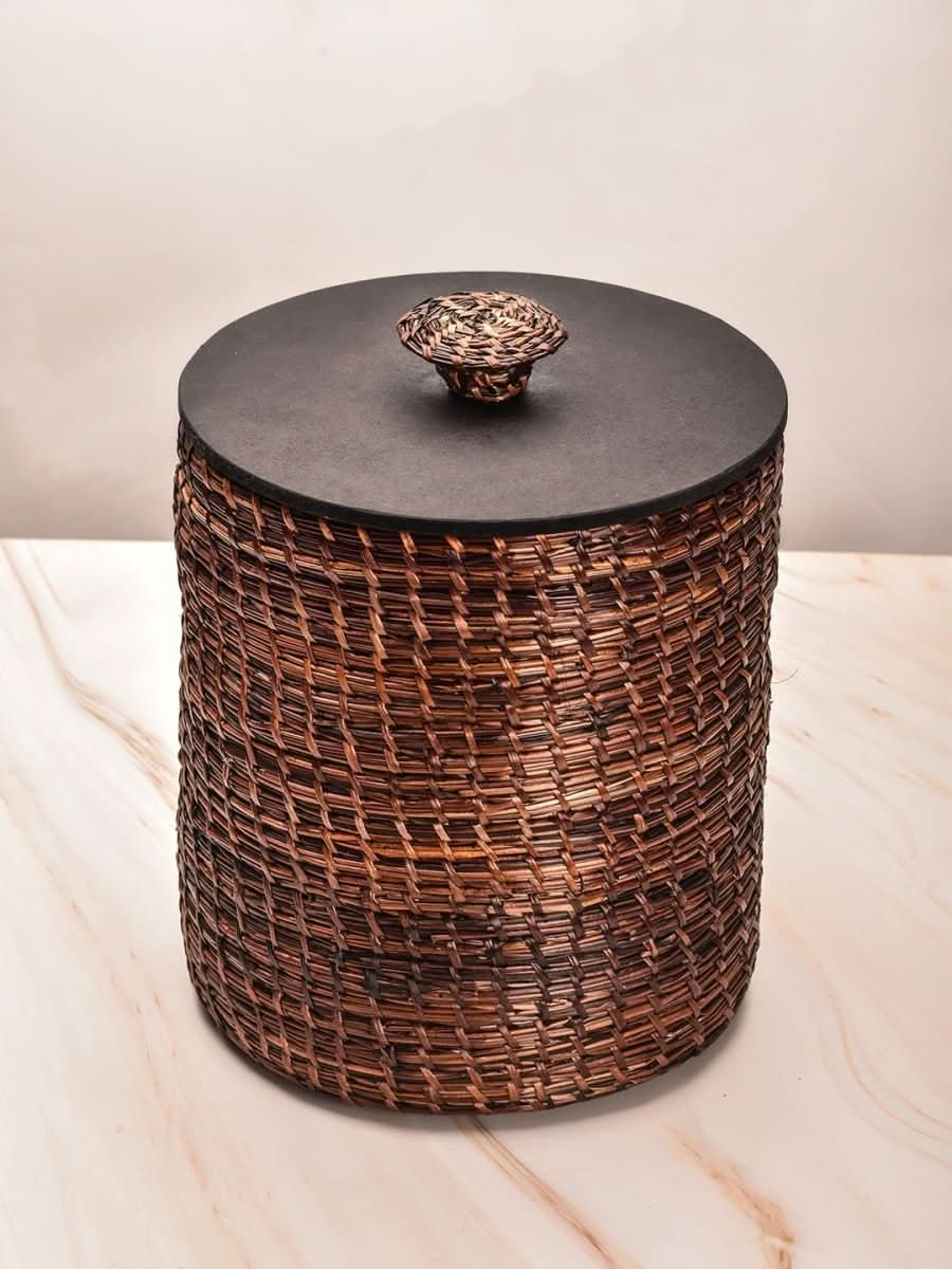 Handmade Sikki Snack Jar - Kadam Haat