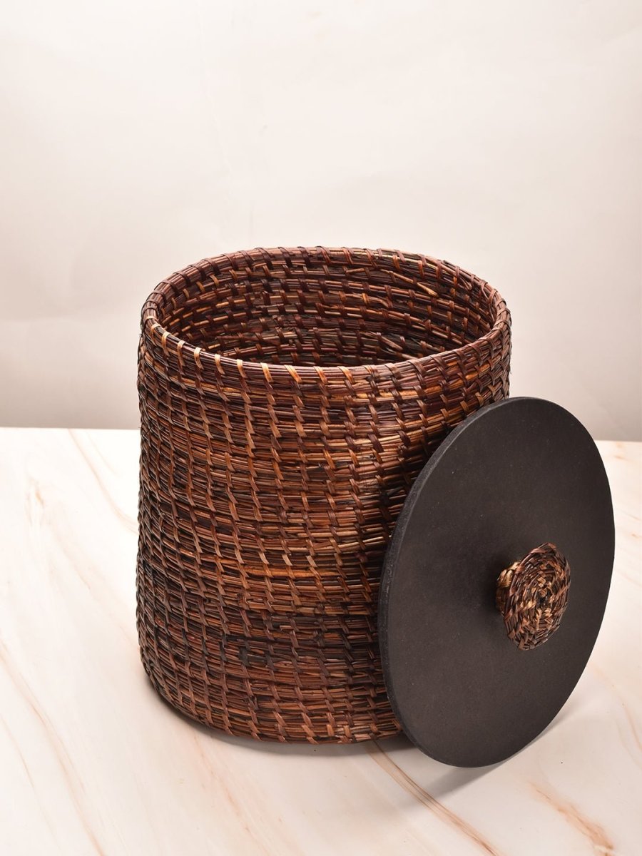 Handmade Sikki Snack Jar - Kadam Haat