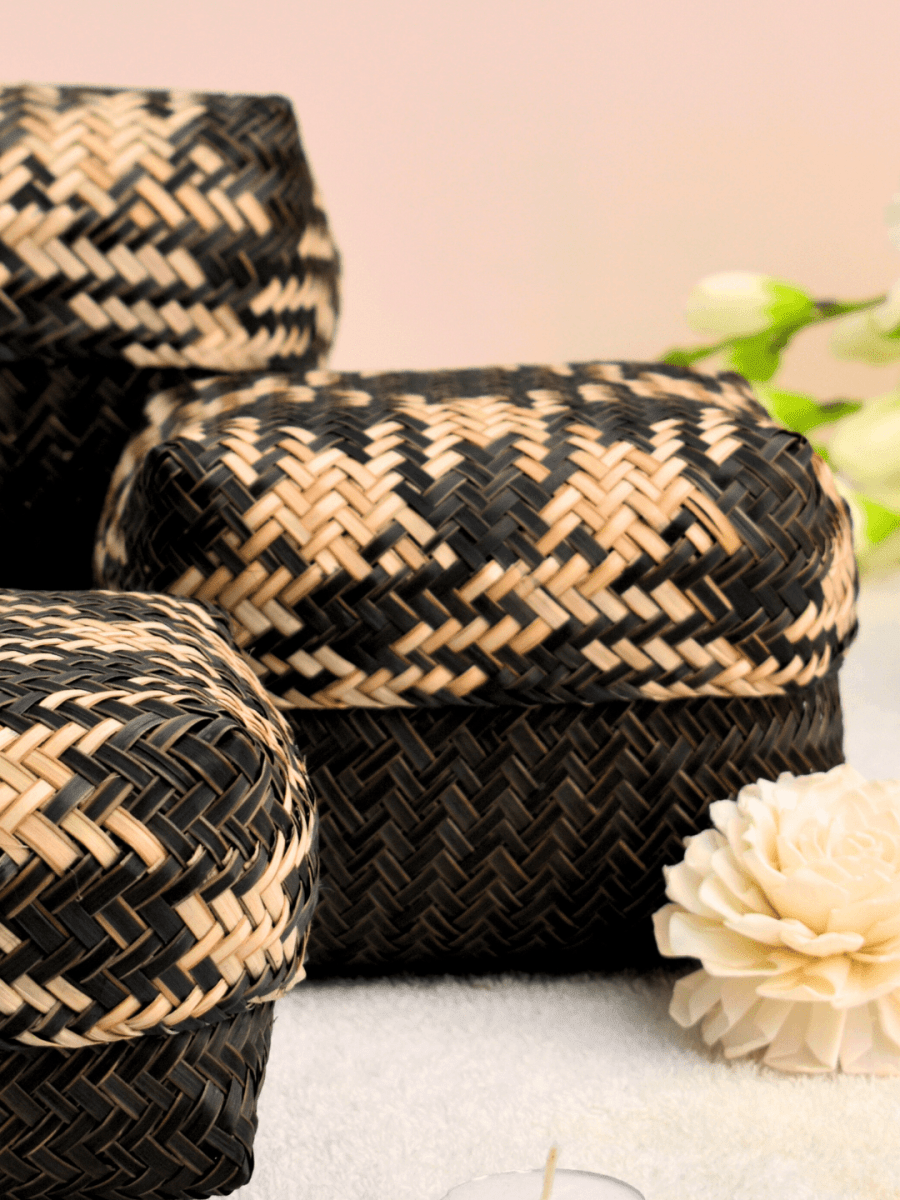 Handmade Sitalpati Gift Box - Set of 3 (Small+Medium+Large) - Kadam Haat