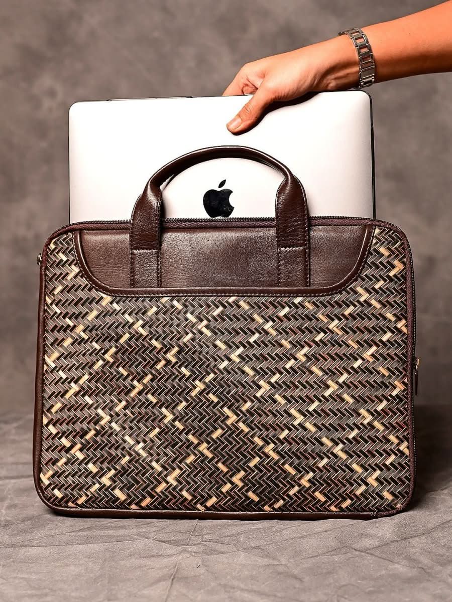Handmade Sitalpati Laptop Bag - Kadam Haat