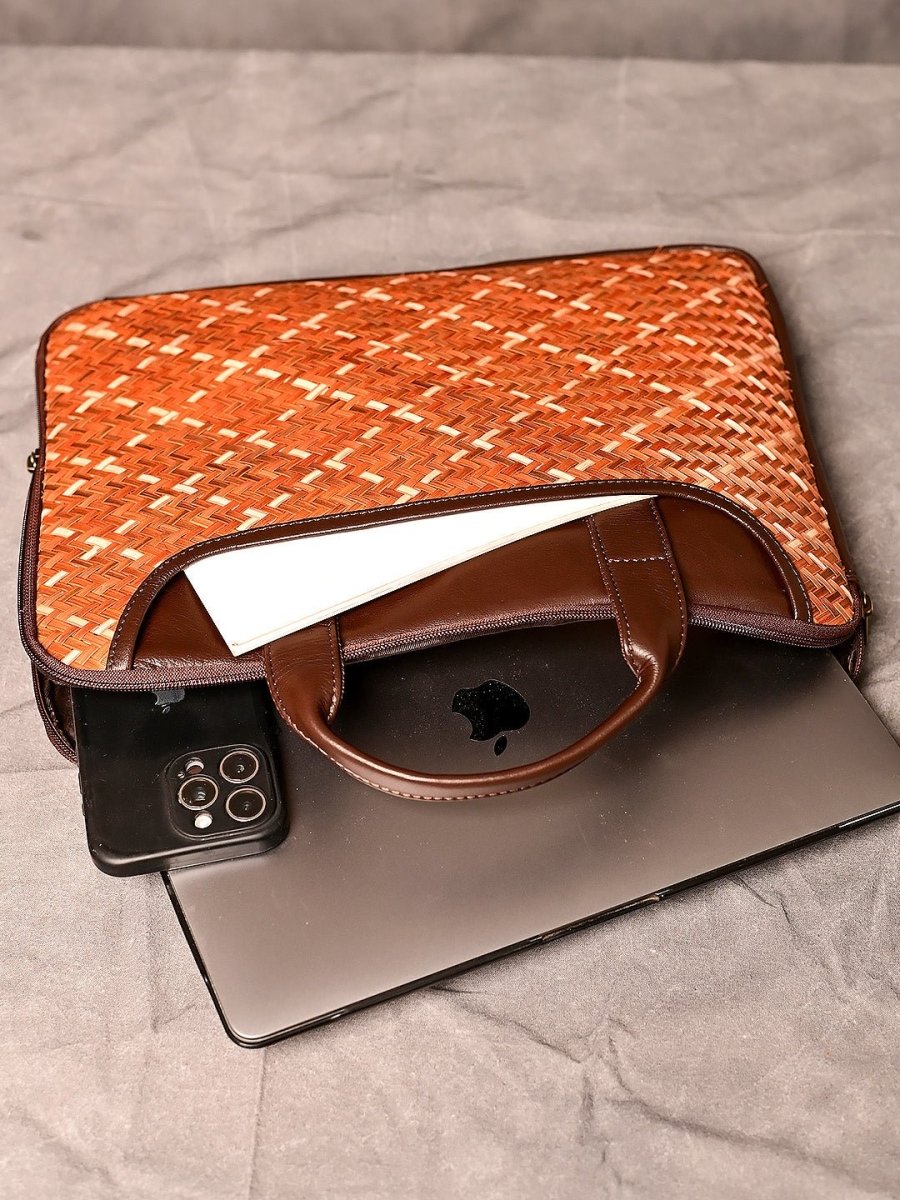 Handmade Sitalpati Laptop Bag - Kadam Haat