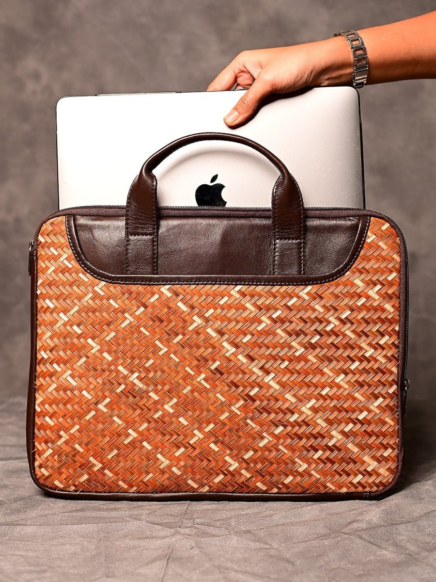 Handmade Sitalpati Laptop Bag - Kadam Haat