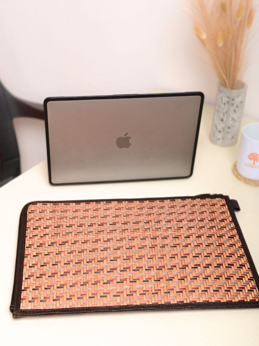 Handmade Sitalpati Laptop sleeve - Earth - Kadam Haat