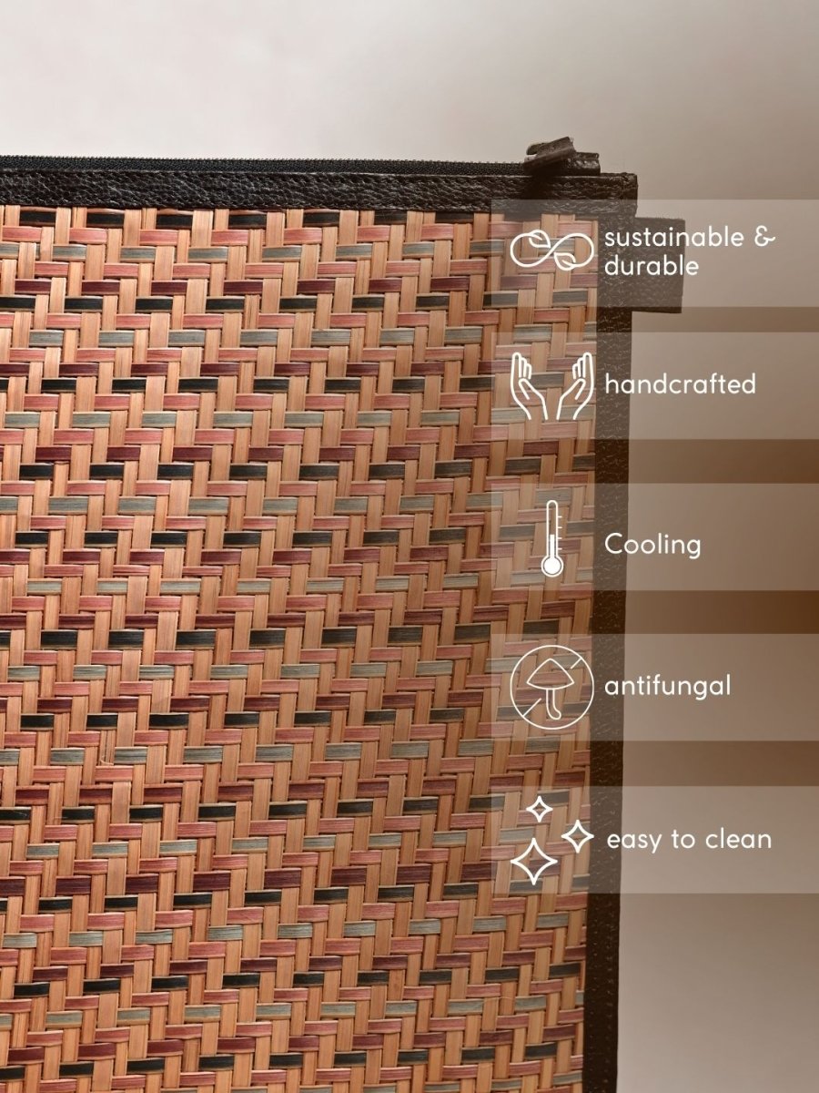 Handmade Sitalpati Laptop sleeve - Earth - Kadam Haat