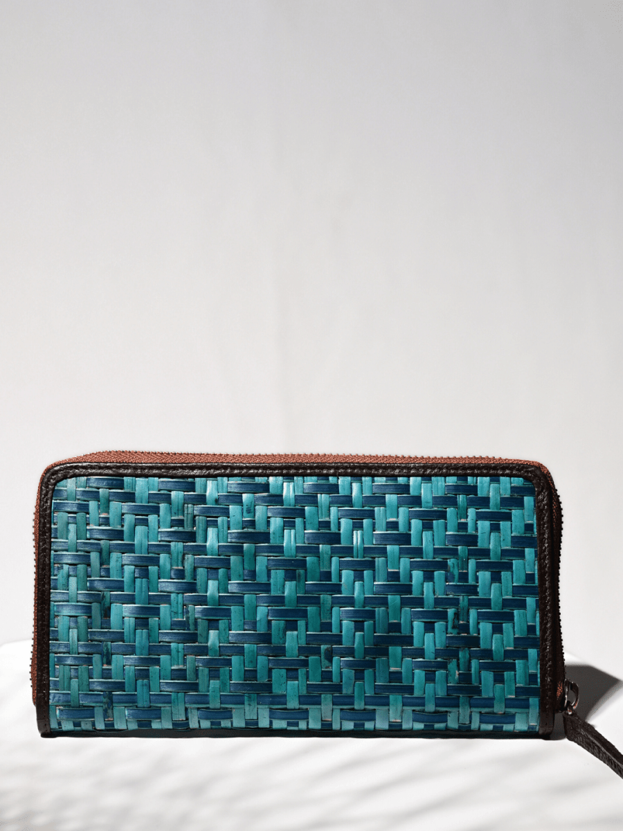 Handmade Sitalpati Wallet - Indigo - Kadam Haat